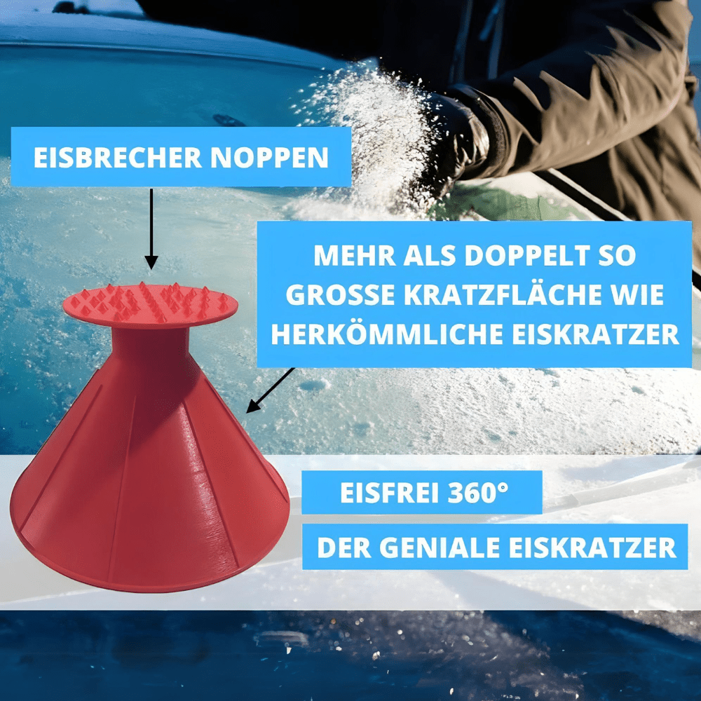 EisFrei 360° - Genialer 3in1 Eiskratzer & Öltrichter