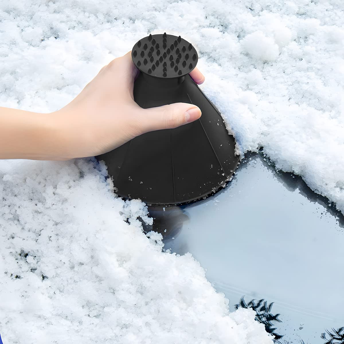 EisFrei 360° - Genialer 3in1 Eiskratzer & Öltrichter
