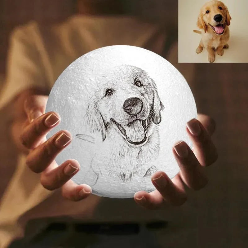 Personalisierte 3D Foto Mondlampe - Das Original von Waagemann