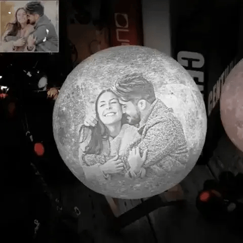 Personalisierte 3D Foto Mondlampe - Das Original von Waagemann