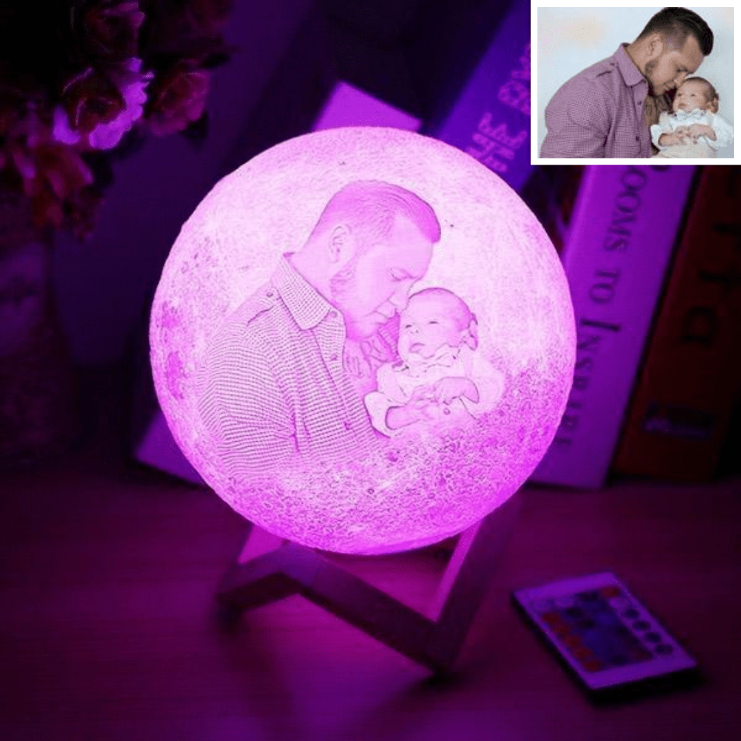 Personalisierte 3D Foto Mondlampe - Das Original von Waagemann
