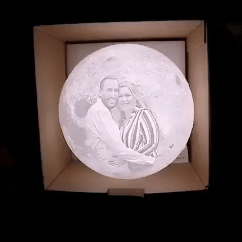 Personalisierte 3D Foto Mondlampe - Das Original von Waagemann