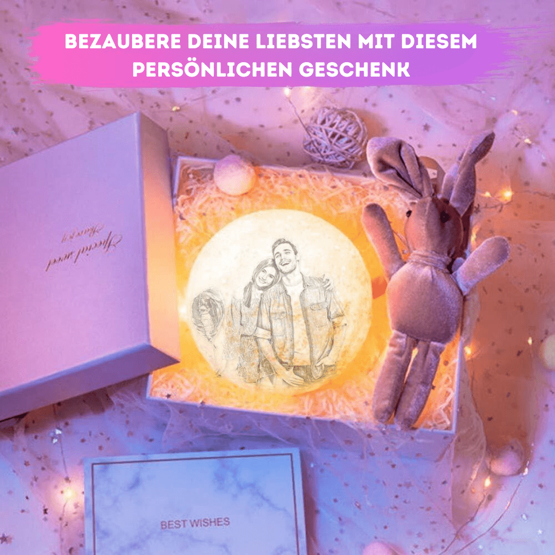 Personalisierte 3D Foto Mondlampe - Das Original von Waagemann