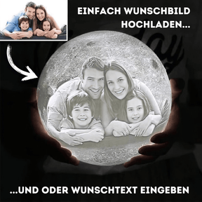 Personalisierte 3D Foto Mondlampe - Das Original von Waagemann